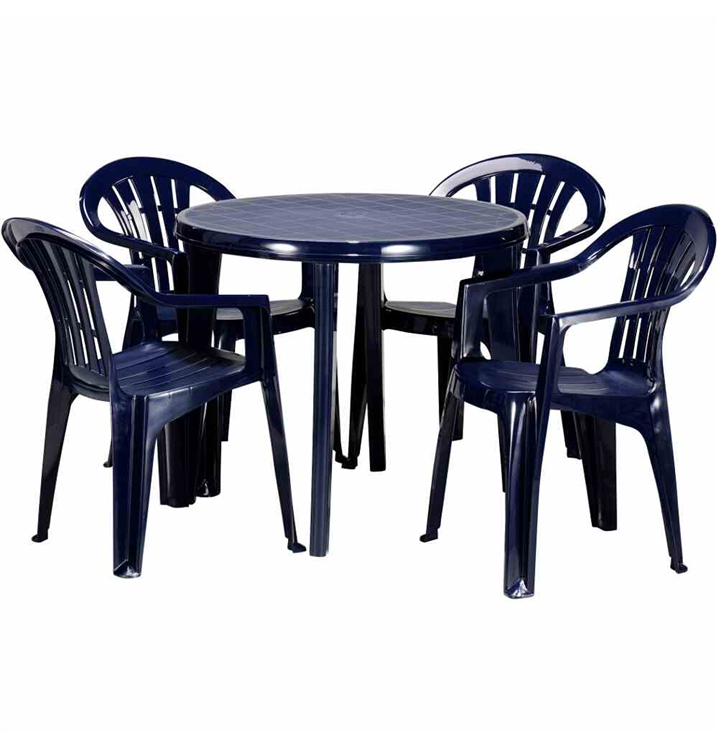 Archäologe Schlammig Abstehen blauer kunststoff gartentisch Farbton