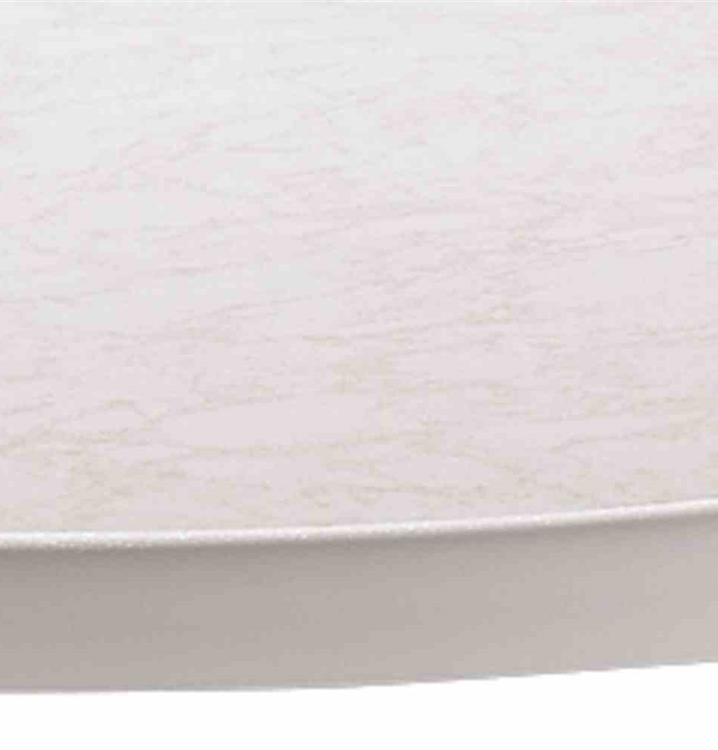 Sieger Gartentisch klappbar oval 140x90 cm weiß Stahl