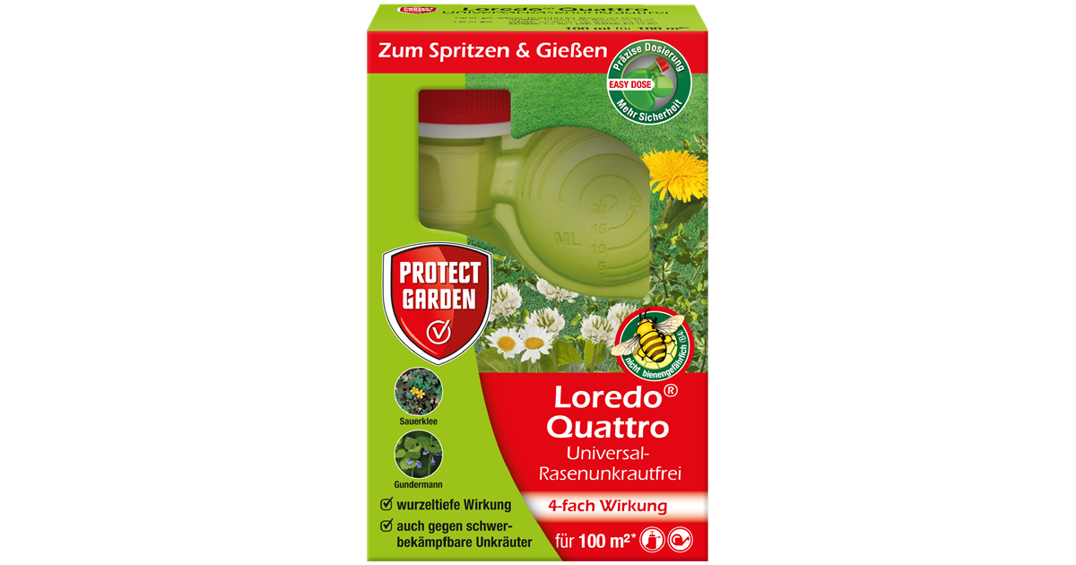 Protect Garden UniversalRasenunkrautfrei Loredo Quattro, 4fach Wirkung