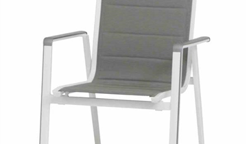 MWH Stapelstuhl Futosa Textilgewebe arktisch-grau