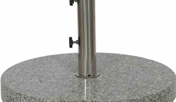 Siena Garden Schirmständer Granit rund mit Griff + Rollen 40 kg 