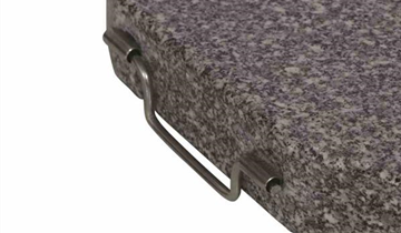 Siena Garden Schirmständer Granit rund mit Griff + Rollen 40 kg 