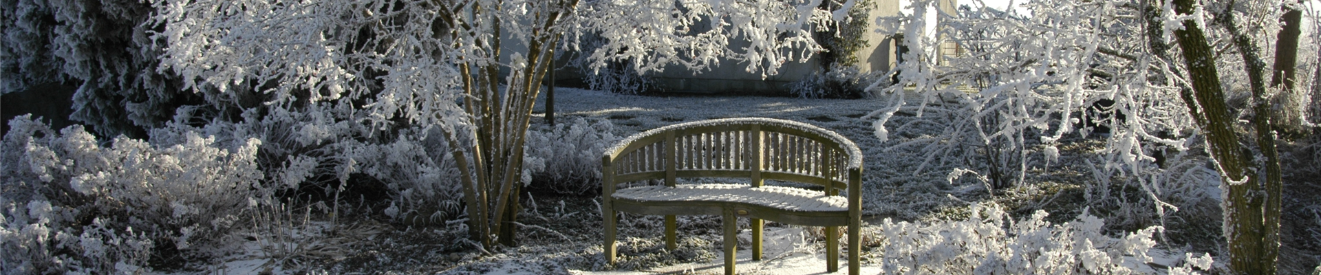 Sitzbank im Winter Sitzbank im Winter
