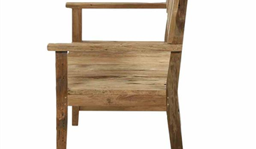 Siena Garden Loreo 2-Sitzerbank 124 cm Teak recycelt 