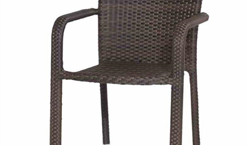 Siena Garden Stapelsessel Minas, 60x56x83 cm maron 
