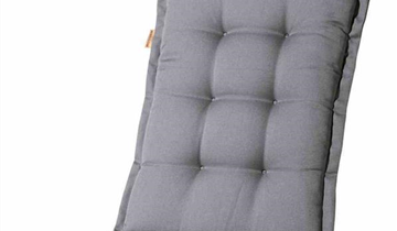 Madison Gartenauflage Hochlehner 123 x 50 x 4 cm Grau
