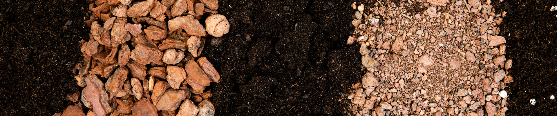 Verschiedene Sorten von Erde Verschiedene Sorten von Erde