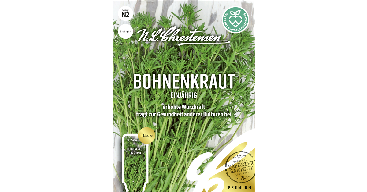 Produktbild von Sperli Bohnenkraut-Samen – Einjähriges Küchenkraut Für Bohnengerichte, Verdauungsfördernd, Appetitanregend, 200 Pflanzen Pro Portion, Zum Trocknen & Einfrieren