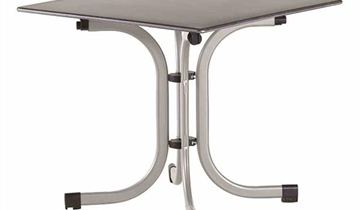 Siena Garden Slim Klapptisch 80x80cm Stahl/Topalit 