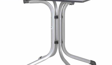 Sieger Klapptisch vivodur 80x80 cm Silber Weiß