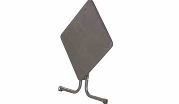 Sieger Klapptisch 70x70cm grau Stahl