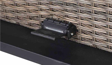 Siena Garden Loungetisch Teramo, 130x75 cm anthrazit