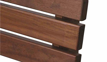 Bank Tessin 150 cm, braun Massivholz 