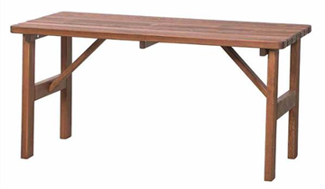 Gartentisch Tessin Nadelholz 150x73x74 cm braun
