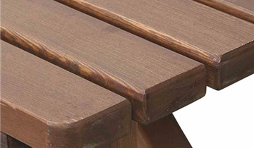 Gartentisch Tessin Nadelholz 150x73x74 cm braun