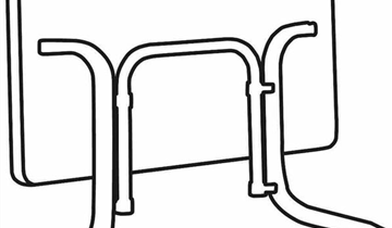 Sieger Klapptisch vivodur 140x90x73 cm graphit grau
