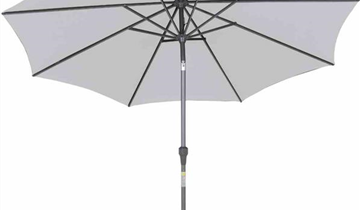 Siena Garden Avio Mittelstockschirm Ø 300cm anthrazit/stone