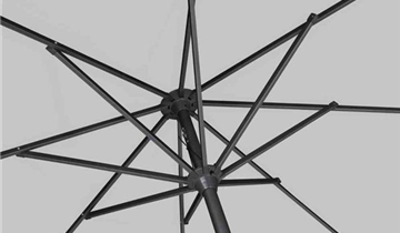 Siena Garden Avio Mittelstockschirm Ø 300cm anthrazit/stone