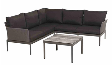 Siena Garden Carim Lounge Sessel 80x76,5x71,5 cm matt graphit