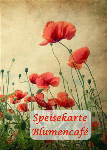 Speisekarte Café Speisekarte Café