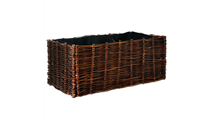 Hochbeet Weide mit Pflanztasche 100 x 40 x 40cm 