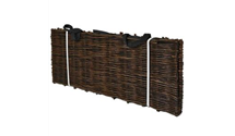 Hochbeet Weide mit Pflanztasche 100 x 40 x 40cm 