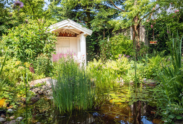 Gartenambiente mit Teich Gartenambiente mit Teich