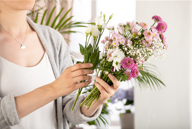 Strauß binden  Strauß binden