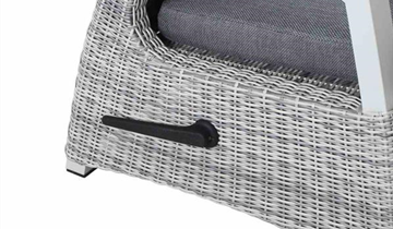 Siena Garden Corido Relax Loungesessel inkl. Kissen Aluminium/Geflecht 