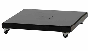Siena Garden Schirmständer inkl. Rollen Ferona 90 kg, 76x76x13 cm schwarz